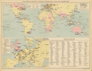 Die Welt, Börsen, Finanzbörsen, Messen und Ausstellungen von English School