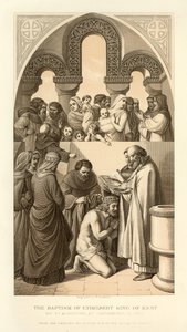 Die Taufe von Ethelbert, König von Kent