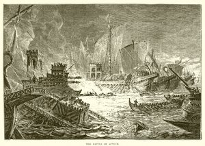 Die Schlacht von Actium von English School