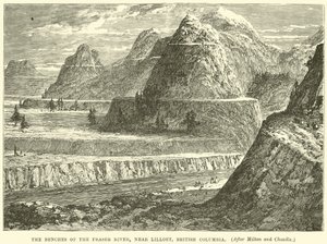 Die Ufer des Fraser River, nahe Lilloet, British Columbia von English School
