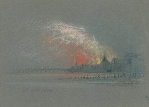 Der Brand der Parlamentsgebäude, 16. Oktober 1834
