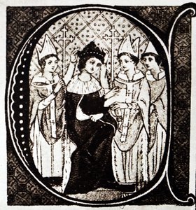 Die Krönung von König Edward I. von English School