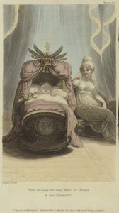 Die Wiege des Königs von Rom und Seine Majestät von English School