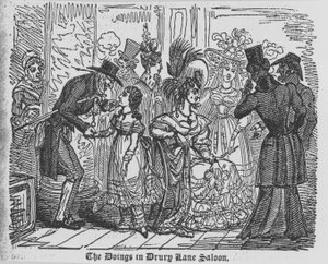 Die Vorgänge in einem Drury Lane Salon von English School