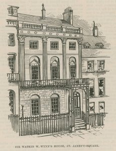 Der Dynamitanschlag in Westminster; Haus von Sir Watkin W. Wynn, St. James