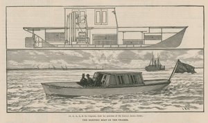 Das elektrische Boot auf der Themse von English School