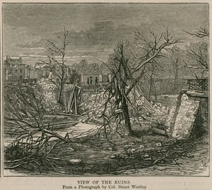 Die Explosion am Regents Canal; Ansicht der Ruinen