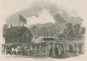 Die Fähre an der Serpentine, Hyde Park, London
