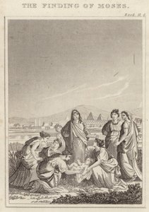 Die Auffindung des Mose von English School