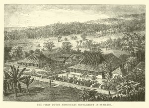Die erste niederländische Missionssiedlung in Sumatra von English School