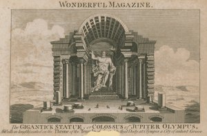 Die gigantische Statue oder Koloss von Jupiter Olympus von English School