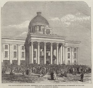 Die Amtseinführung des ehrenwerten Jefferson Davis