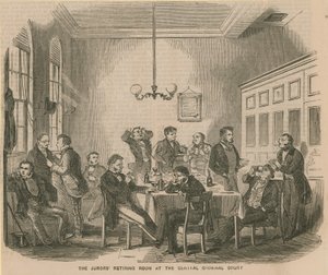 Der Rückzugsraum der Geschworenen im Central Criminal Court von English School