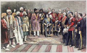 Das letzte Gespräch von Shere Ali mit einem englischen Vizekönig in Umballah Furbar von English School