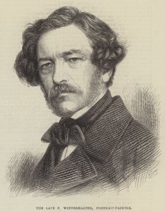 Der verstorbene F Winterhalter, Porträtmaler (Stich) von English School