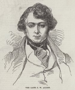 Der verstorbene J. W. Allen (Gravur) von English School