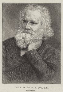 Der verstorbene Mr. G. T. Doo, RA, Graveur von English School