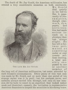 Der verstorbene Mr. Jay Gould von English School