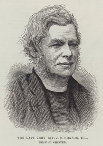 Der verstorbene Hochwürdige J S Howson, DD, Dekan von Chester (Gravur) von English School