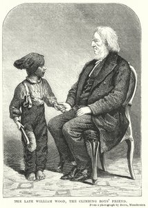 Der verstorbene William Wood, der Freund der Kletterjungen von English School