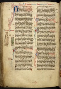 Die Hochzeit von Heinrich III. und Eleonore von Provence aus der Historia Anglorum, Matthew Paris, MS Royal 14 CVII, f. 124.v, ca. 1250-59 von English School