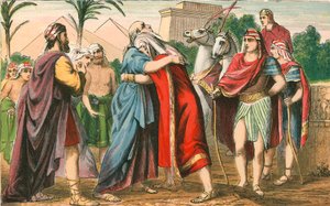 Das Treffen von Joseph und seinem Vater Jakob von English School