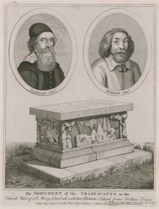Das Denkmal der Tradescants auf dem Kirchhof von St Mary, Lambeth