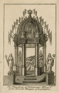 Das Denkmal für König James I von English School