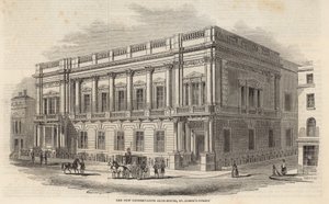 Das neue Conservative Club House, St. Jamess Street, London von English School