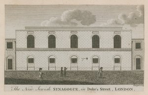 Die neue jüdische Synagoge in Dukes Street, London