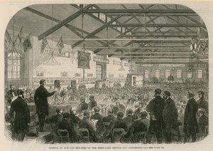 Die Eröffnung des neuen Gebäudes des Field Lane Zufluchtshauses und der Armenschule von English School