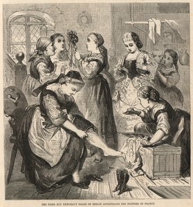 Die frommen, aber schwerfälligen Frauen von Berlin eignen sich die Beute Frankreichs an von English School