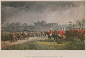 Die Prinzessin passiert die Reihen der Freiwilligen, 7. März 1863