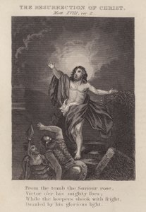 Die Auferstehung Christi, Matthäus XVIII, Vers 2 von English School