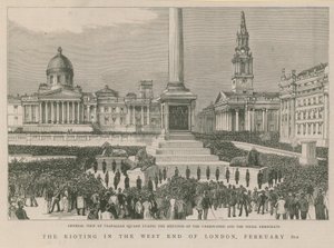 Die Unruhen im West End von London von English School