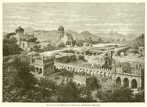 Die königliche Nekropole von Golconda, Hyderabad von English School