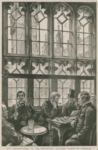 Der Raucherraum der Reportergalerie, House of Commons von English School