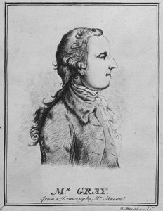 Thomas Gray, gezeichnet von William Henshaw von English School
