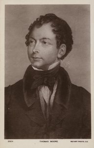 Thomas Moore (1779-1852), irischer Dichter, Sänger und Entertainer von English School