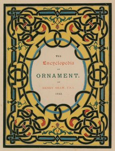 Titelseite. Illustration für Die Enzyklopädie des Ornaments (Farblithographie) von English School