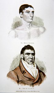 Tom Belcher und Gregson, aus einem Druck veröffentlicht 1813