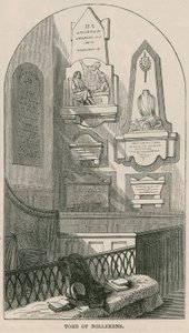 Grab des Künstlers Joseph Nollekens, Paddington Church, London von English School