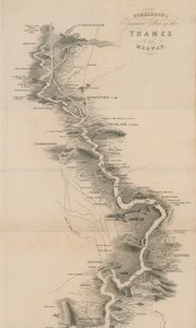 Tomblesons Panoramakarte der Themse und Medway