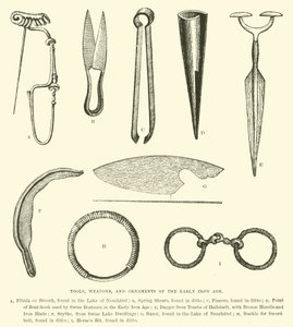 Werkzeuge, Waffen und Schmuck der frühen Eisenzeit von English School
