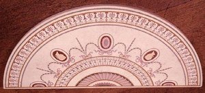 Oberseite eines Beistelltisches von Robert Adam und Thomas Chippendale, Design eingelegt in Scagliola, um 1755 von English School