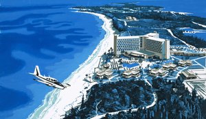 Touristenhotel auf den Bahamas