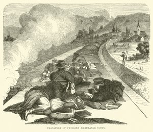 Transport des preußischen Sanitätskorps, November 1870 von English School