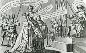 Der Prozess der souveränen Kaiserin der weiten Regionen des Geschmacks, 1771 von English School