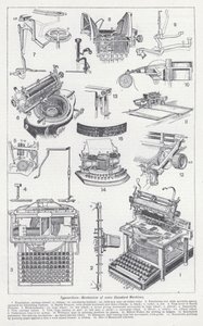 Schreibmaschinen, Mechanismus einiger Standardmaschinen von English School