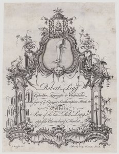 Polsterer, Robert Legg, Visitenkarte von English School